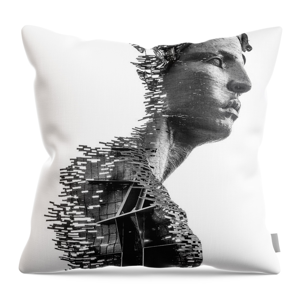 Black And White Throw Pillow featuring the photograph Primivera by Rand Ningali