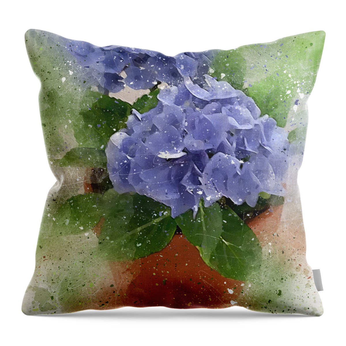 Flowers Purple Throw Pillow featuring the photograph Purple Flowers FF by Peggy Cooper-Hendon