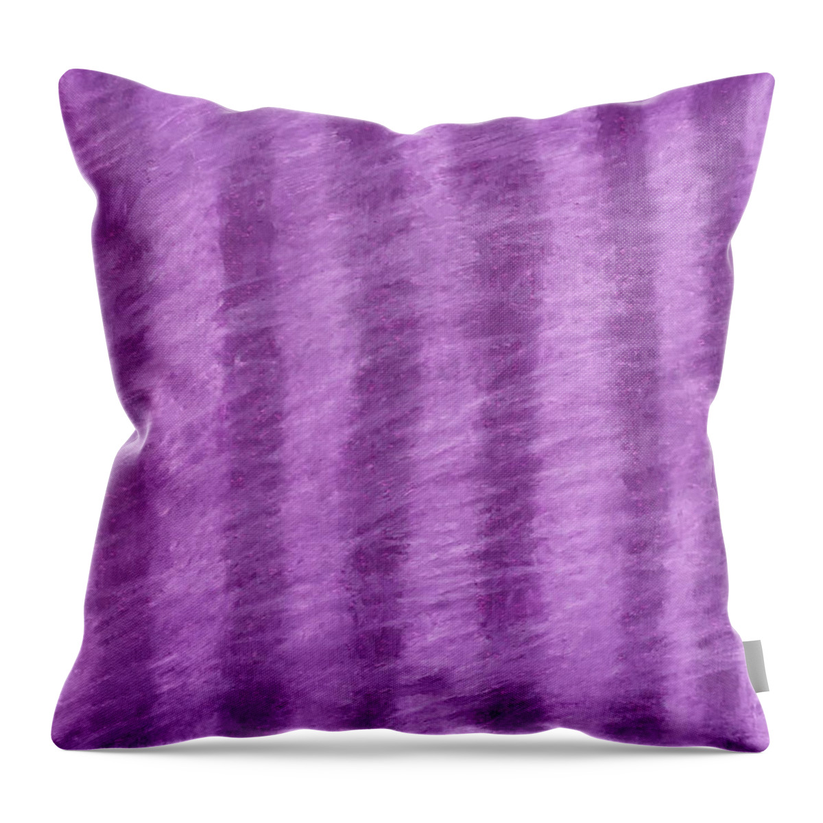 Purple Hazy Nights Throw Pillow featuring the pastel Purple Hazy Nights by Annette M Stevenson