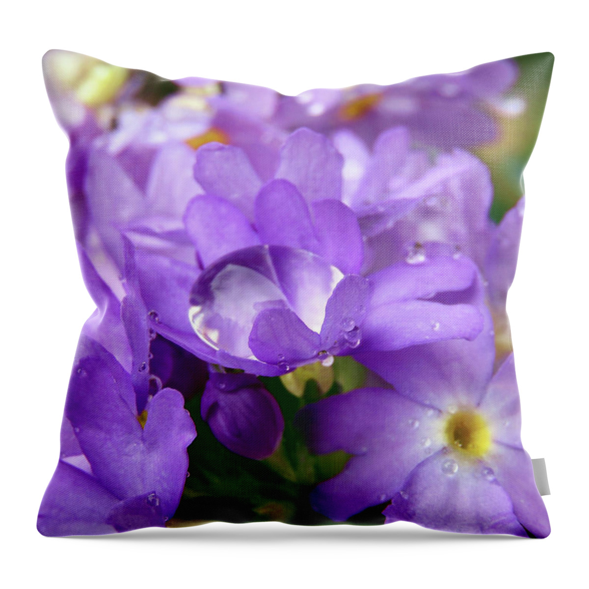Primrose Throw Pillow featuring the photograph Purple Pearl by Kim Tran