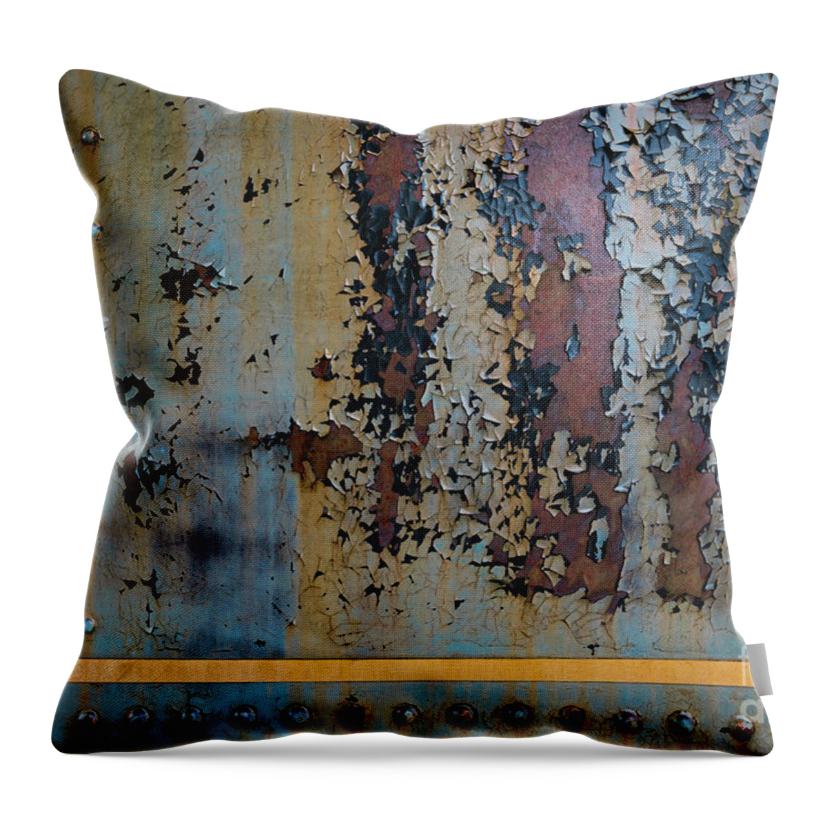 Railcar Throw Pillow featuring the photograph Railcar Abstract by Doug Sturgess