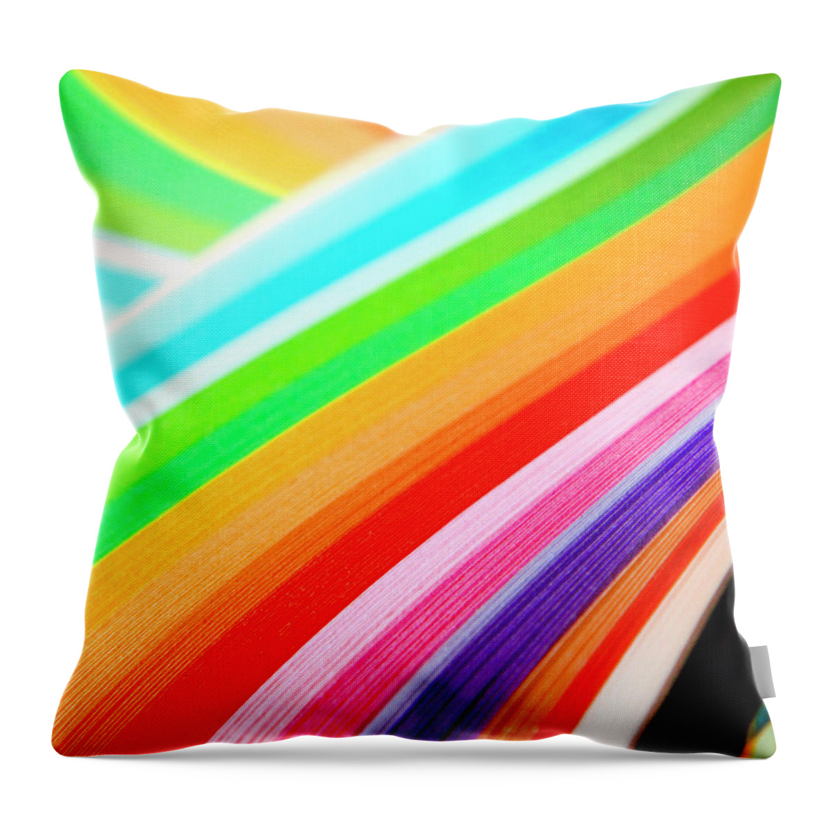 Dublin Throw Pillow featuring the photograph Rainbow Colour by Michelle O'kane