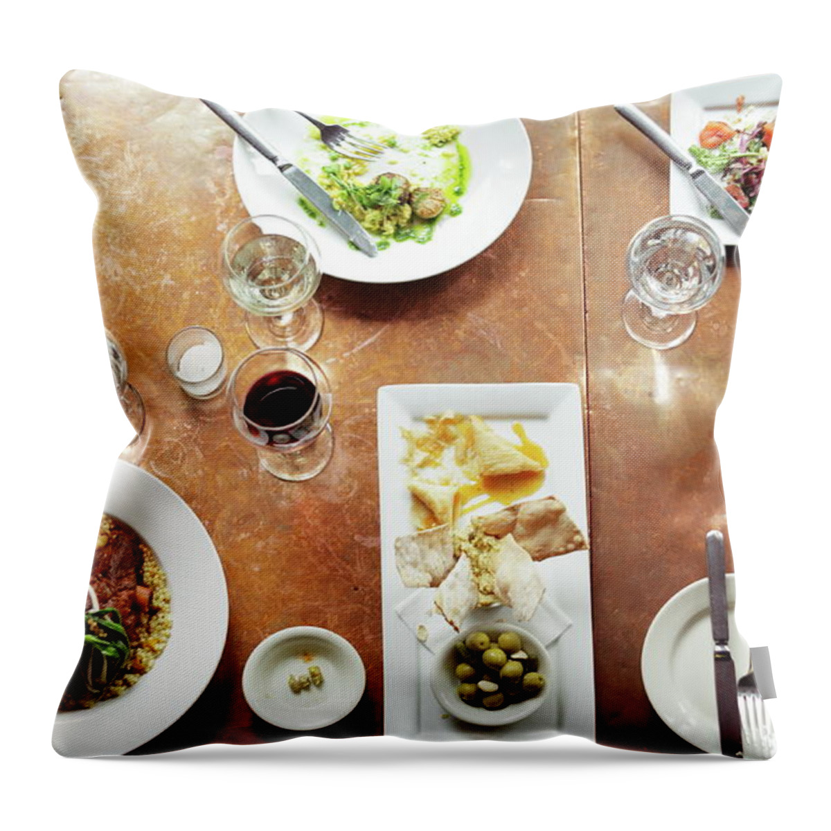Copper Throw Pillow featuring the photograph Ready For Dinner by Caleb Condit