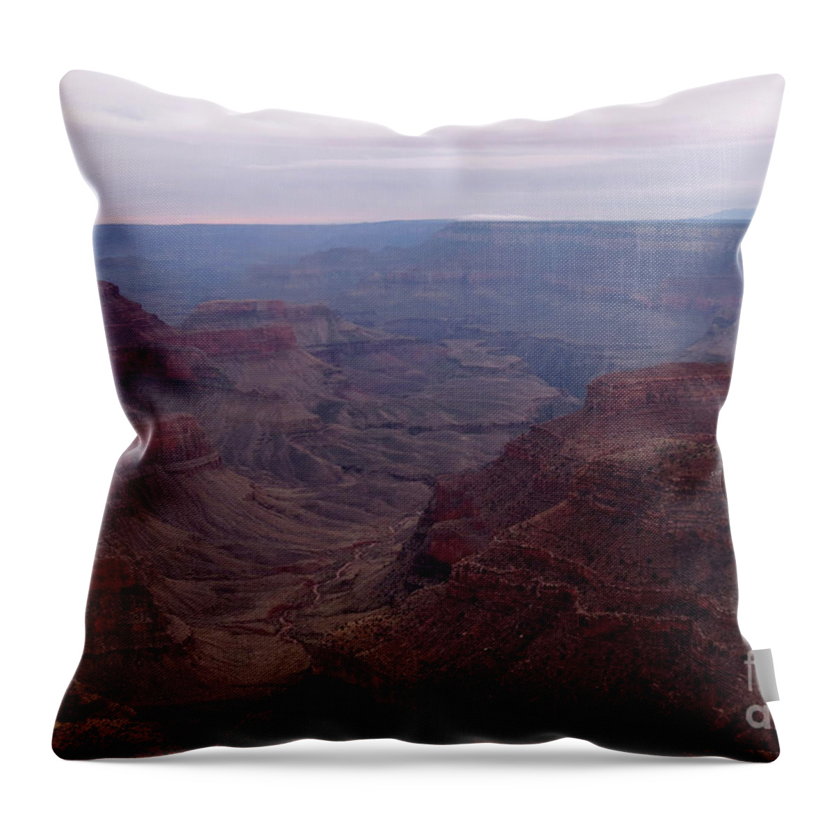 Travel Throw Pillow featuring the photograph Red Grand Canyon by Mary Mikawoz
