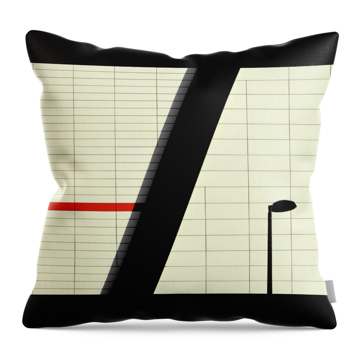 Urban Throw Pillow featuring the photograph Red Stripe by Stuart Allen