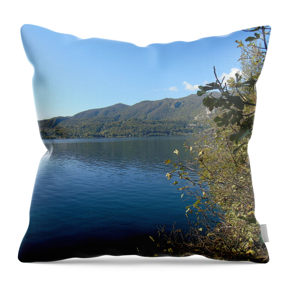 Orta Throw Pillow featuring the photograph Reflection by Yohana Negusse