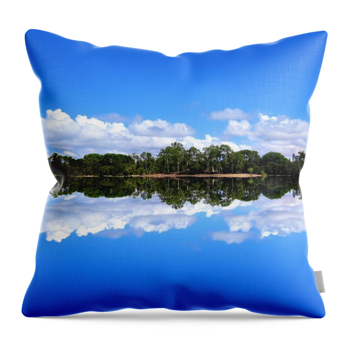 Water View Throw Pillow featuring the photograph Reflective Lake Patricia by Joan Stratton