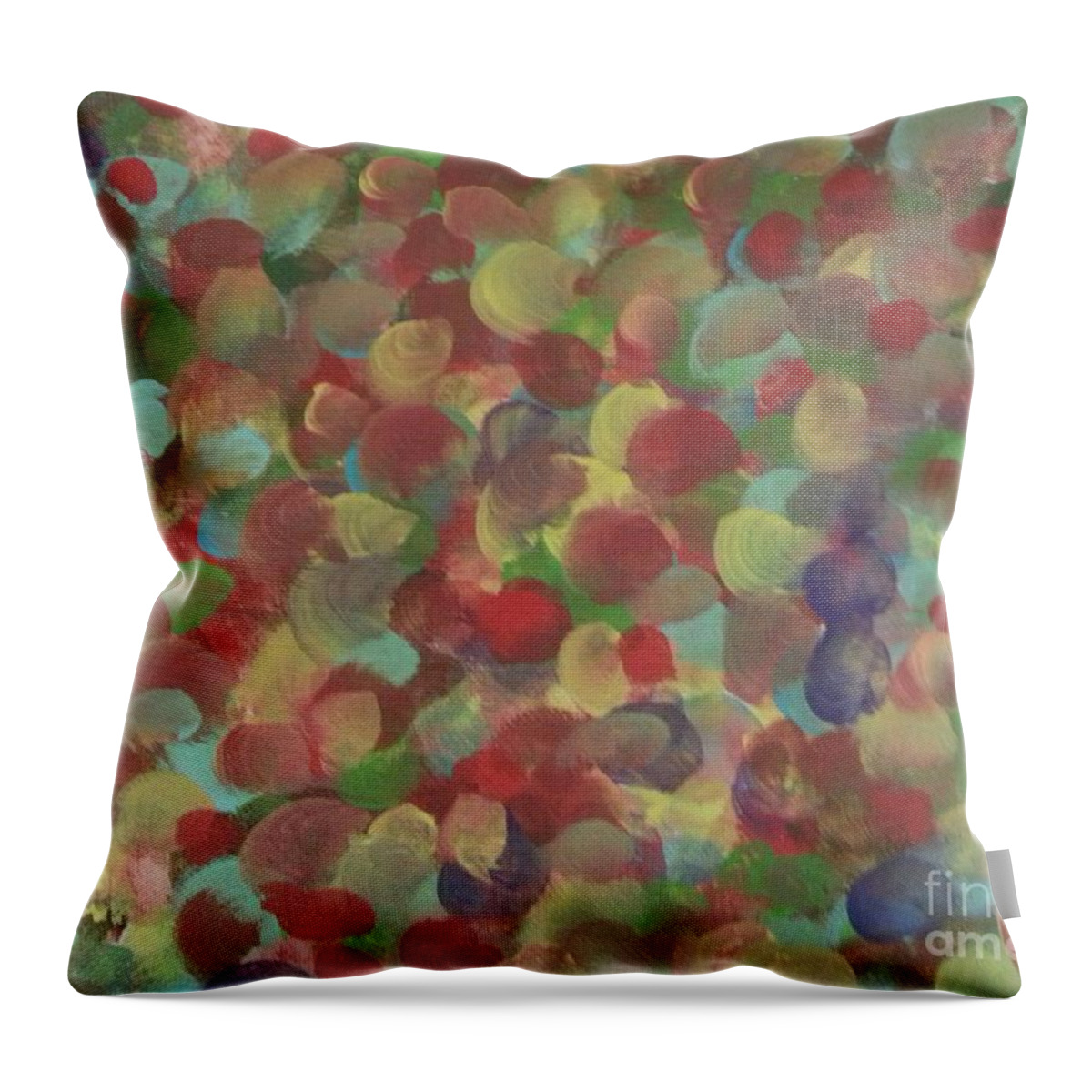 End-of-the-day Throw Pillow featuring the painting Relaxing by Elizabeth Mauldin