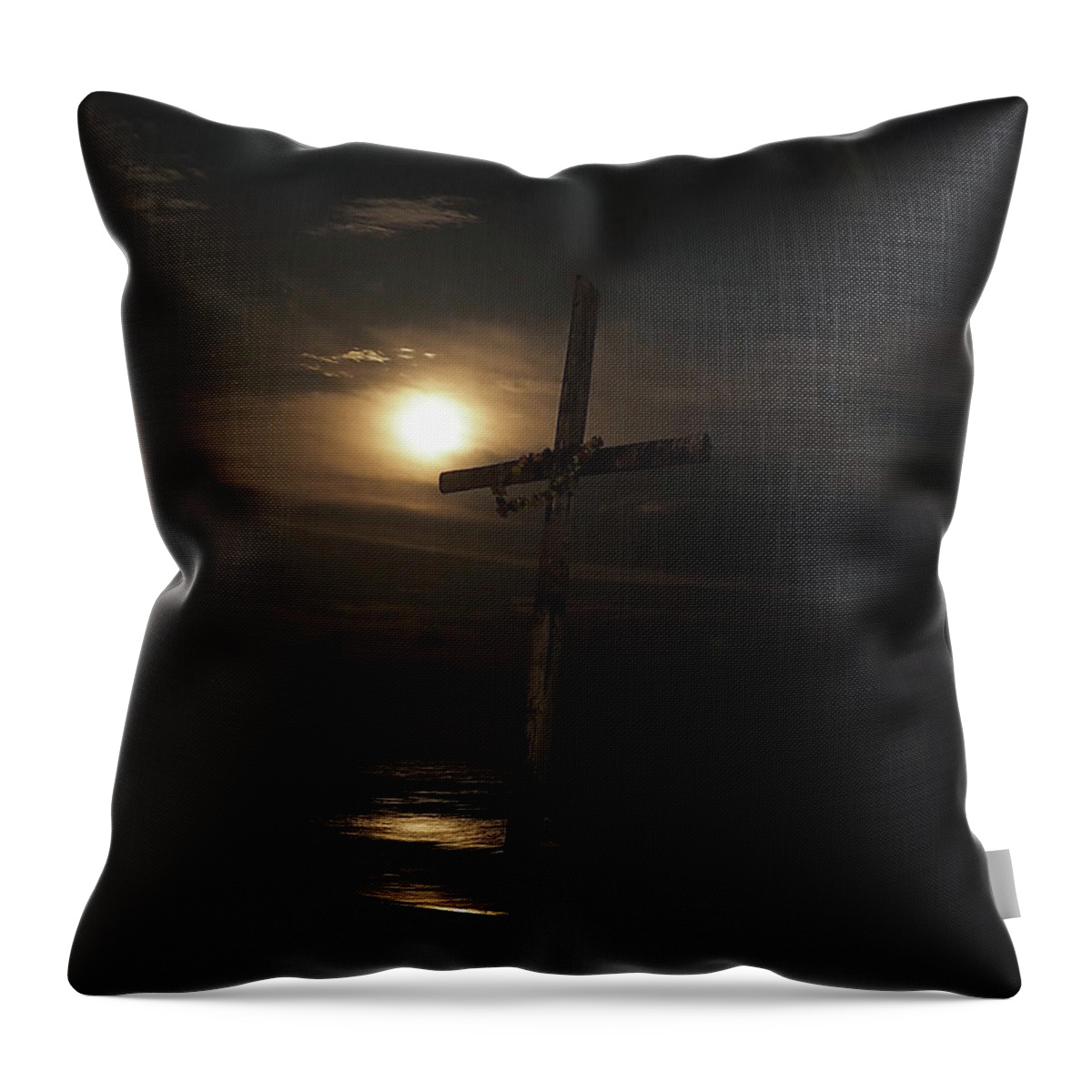 Moon Throw Pillow featuring the photograph Remembrance by Jerry Connally
