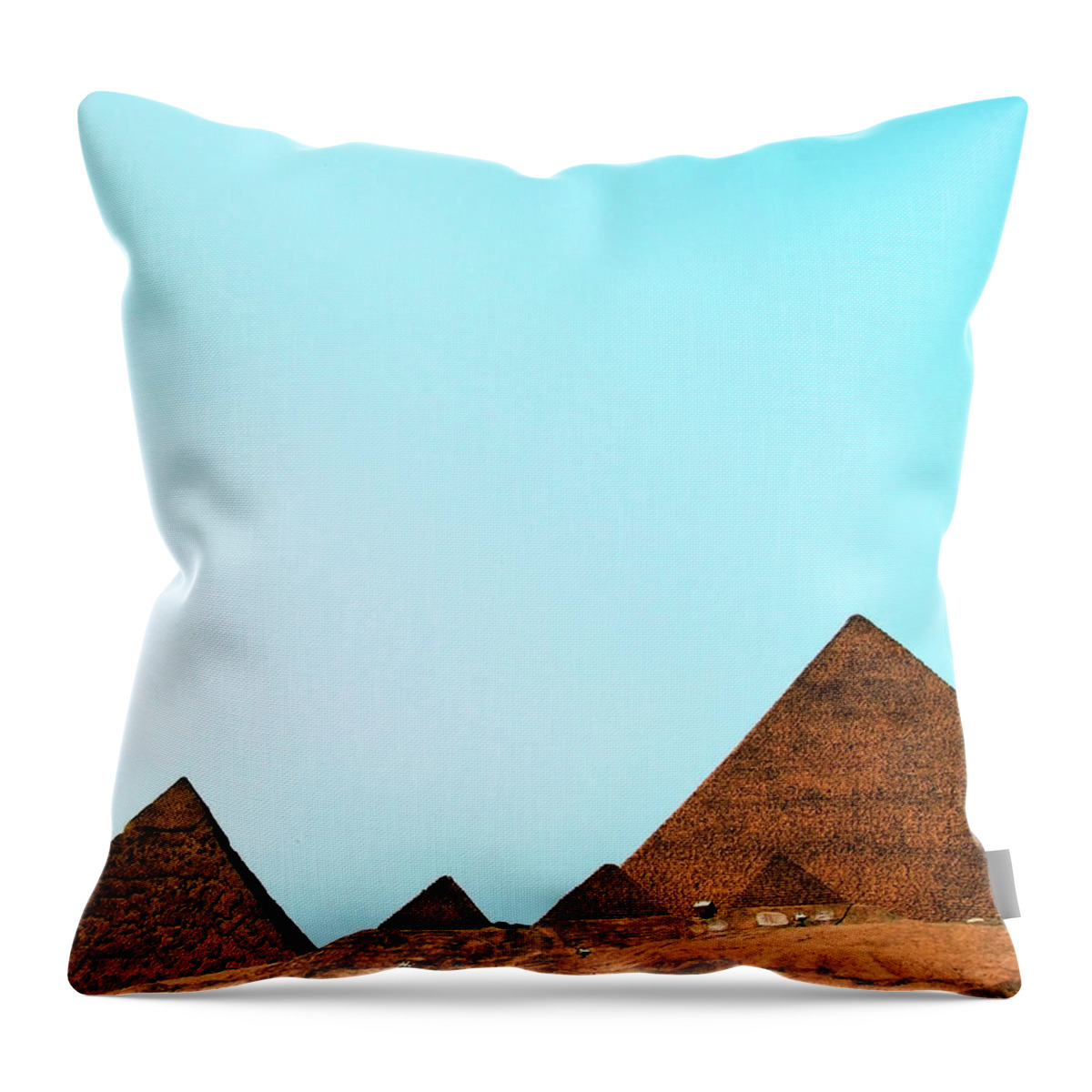Tranquility Throw Pillow featuring the photograph Replica Of The Great Pyramid Of Giza by Nora Carol Photography