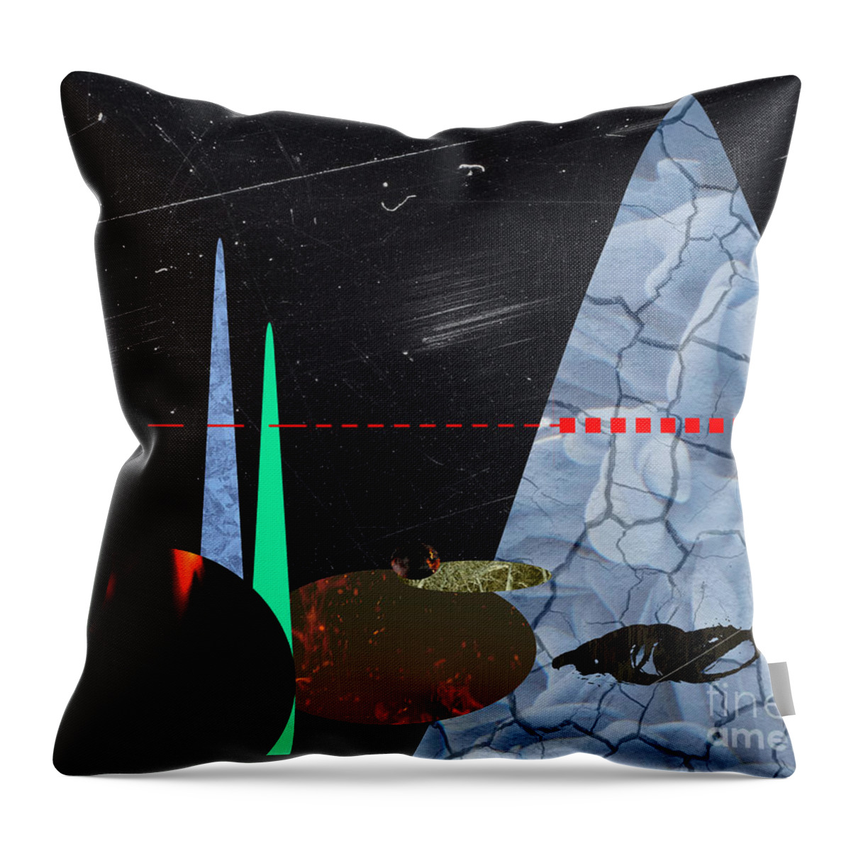 Resistance Throw Pillow featuring the digital art Resistance by Diamante Lavendar