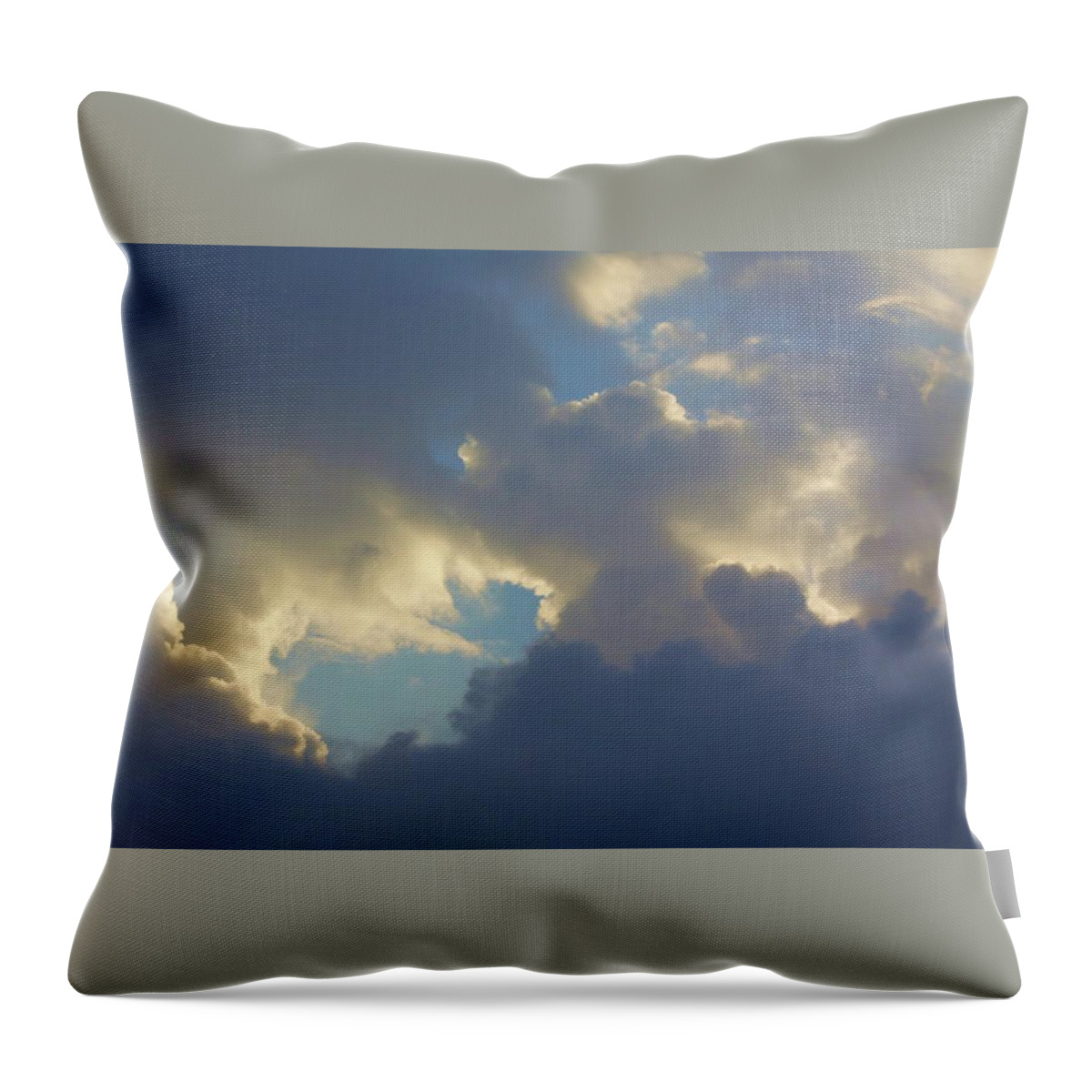 Clouds Throw Pillow featuring the photograph Respite by Fred Bailey
