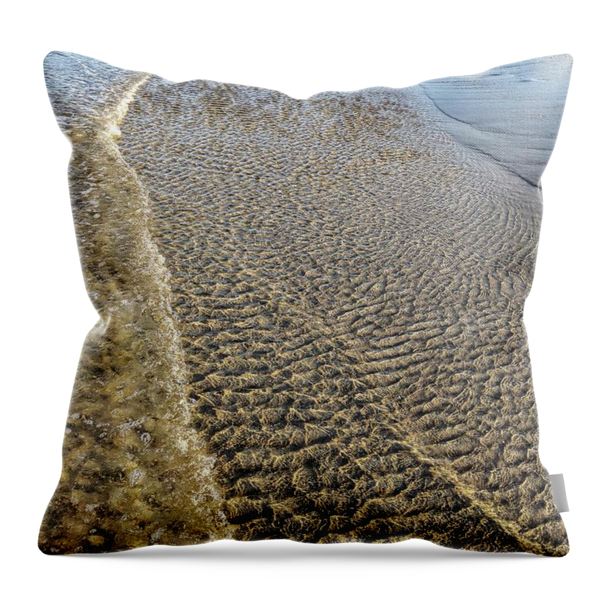 Ocean Throw Pillow featuring the photograph Ripple Effect by Portia Olaughlin