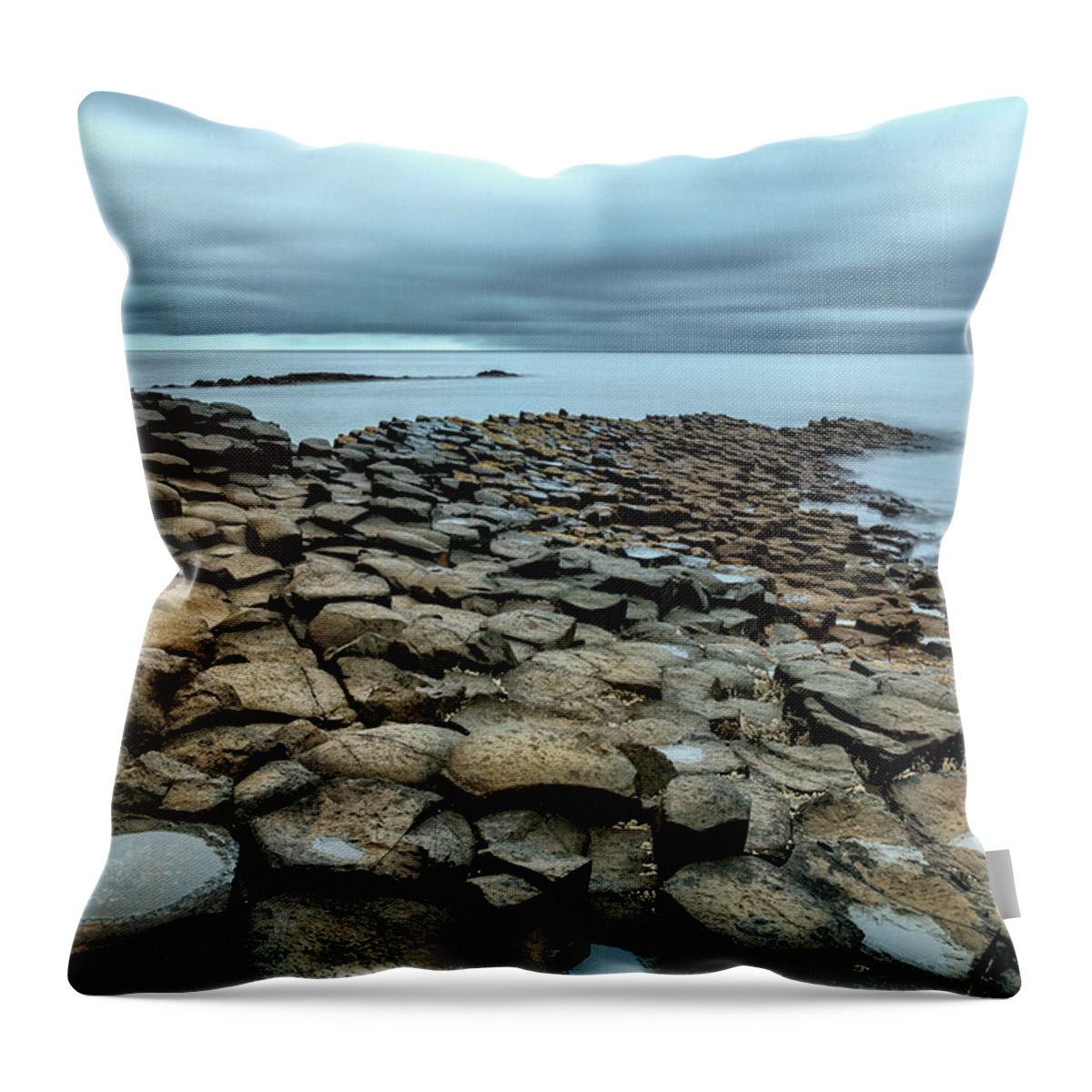Rocky Throw Pillow featuring the photograph Rocky Shores by Andy Amos