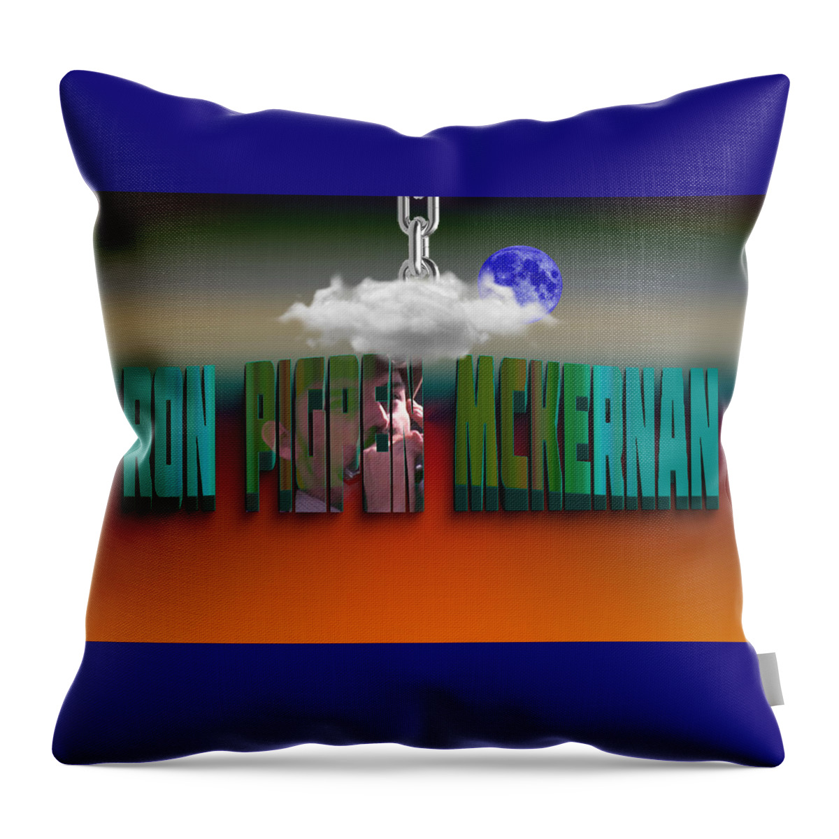 Ron Mckernan Throw Pillow featuring the mixed media Ron Mckernan by Marvin Blaine