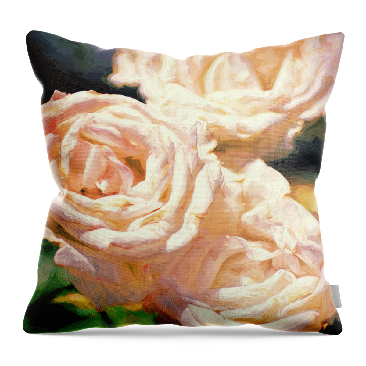 Floral Throw Pillow featuring the photograph Rose 261 by Pamela Cooper