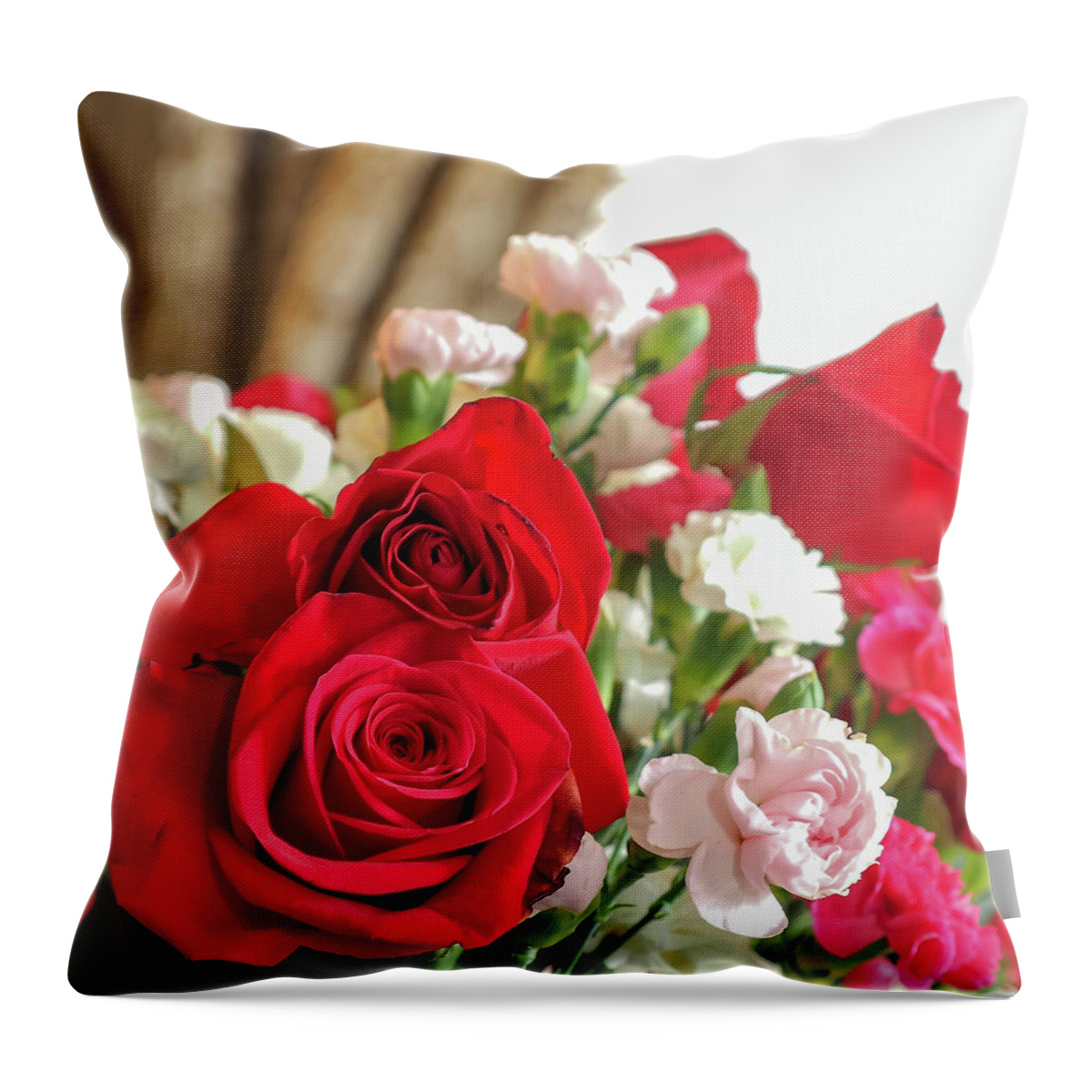 Roses Throw Pillow featuring the photograph Roses 11 by C Winslow Shafer