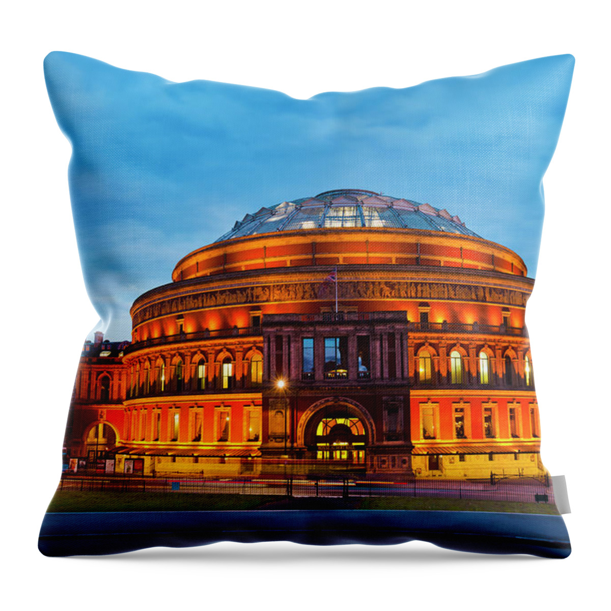 Arch Throw Pillow featuring the photograph Royal Albert Hall, Kensington, London by Gonzalo Azumendi