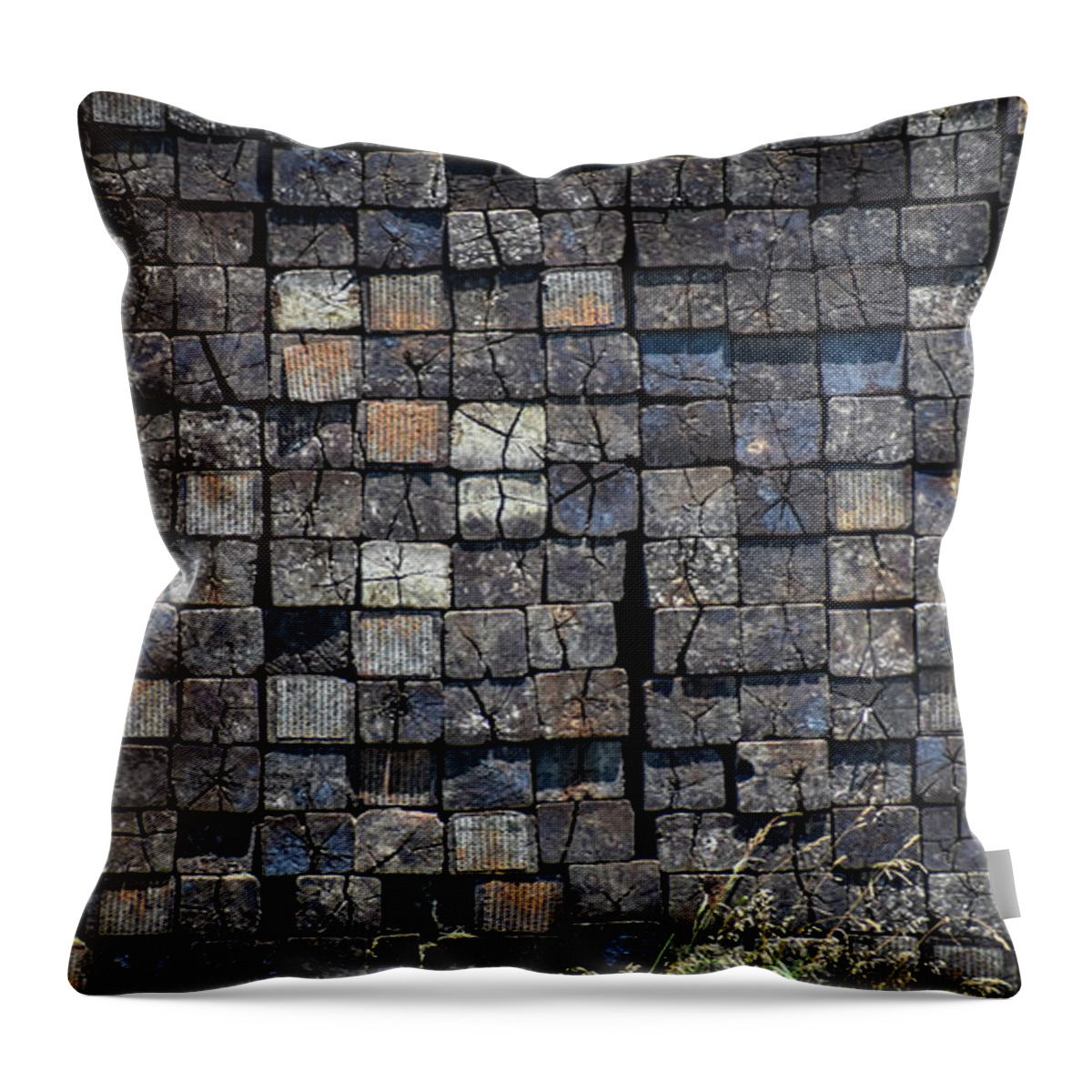 Rr Throw Pillow featuring the photograph RR ties by Michelle Wittensoldner