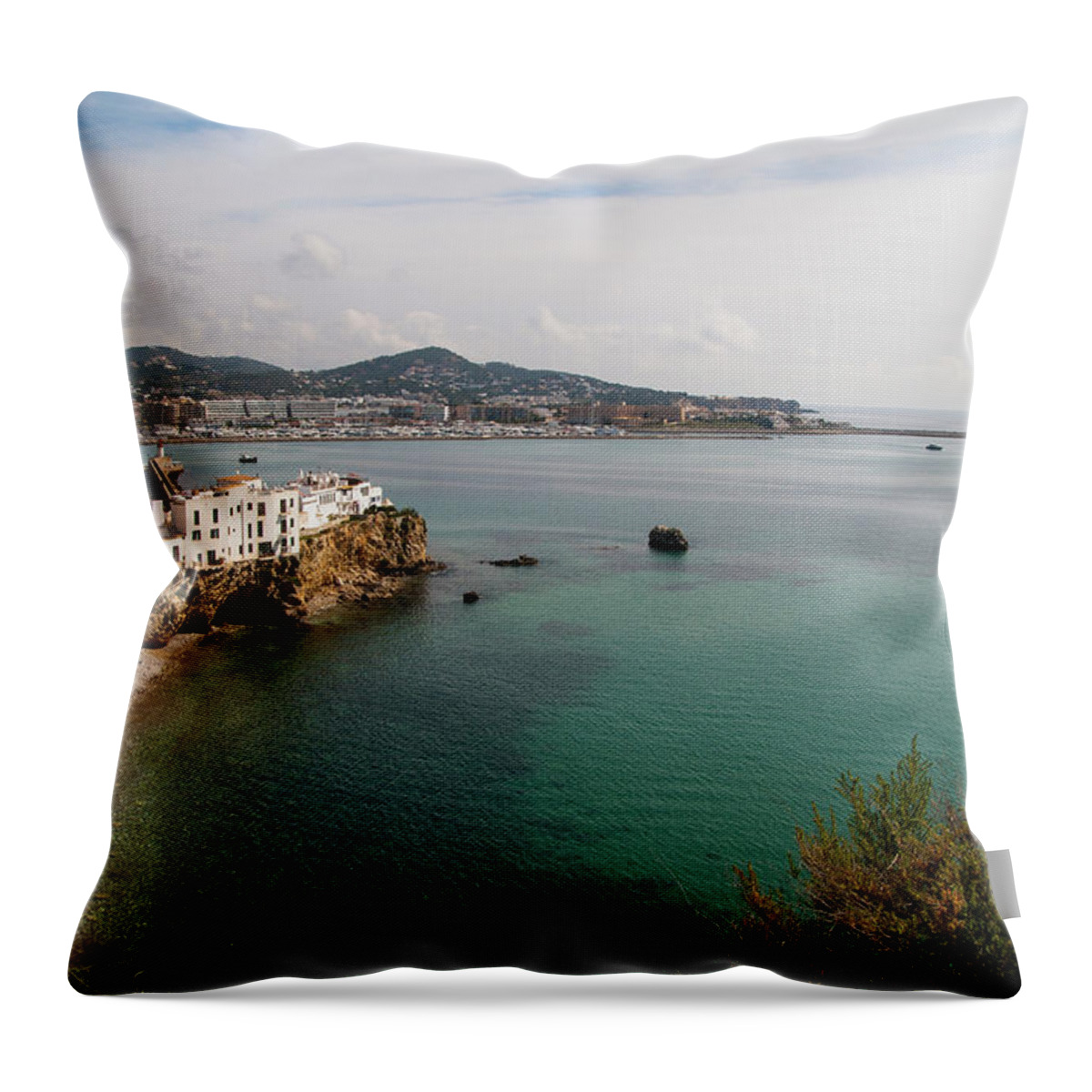 Tranquility Throw Pillow featuring the photograph Sa Penya by M Gómez Photo