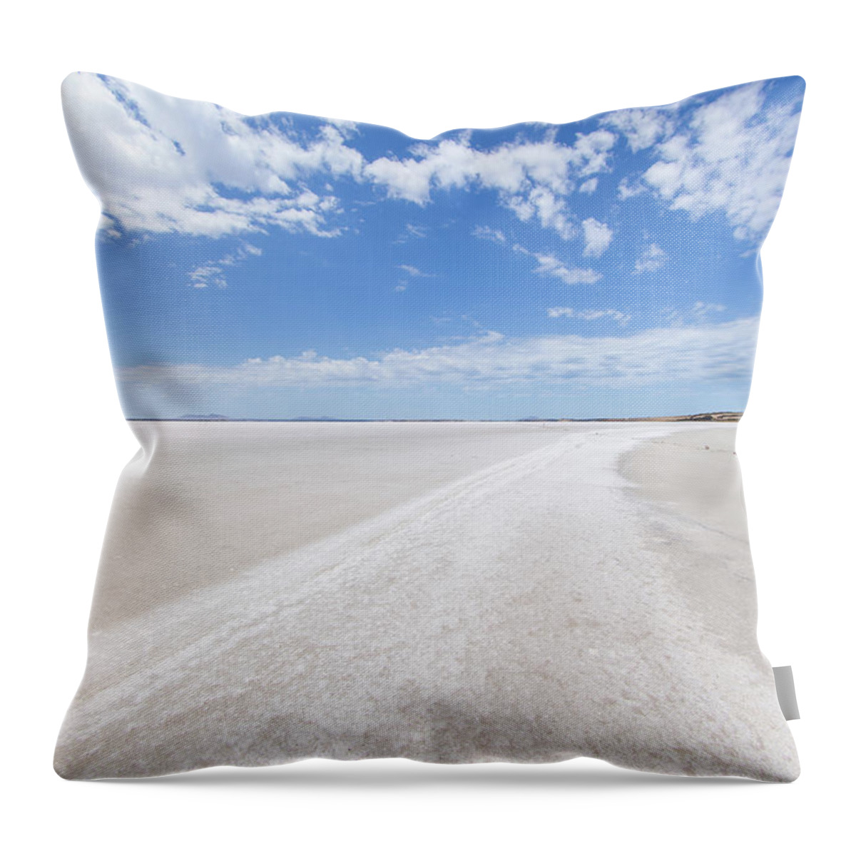 Tranquility Throw Pillow featuring the photograph Salt Lake At Cummins. South Australia by John White Photos