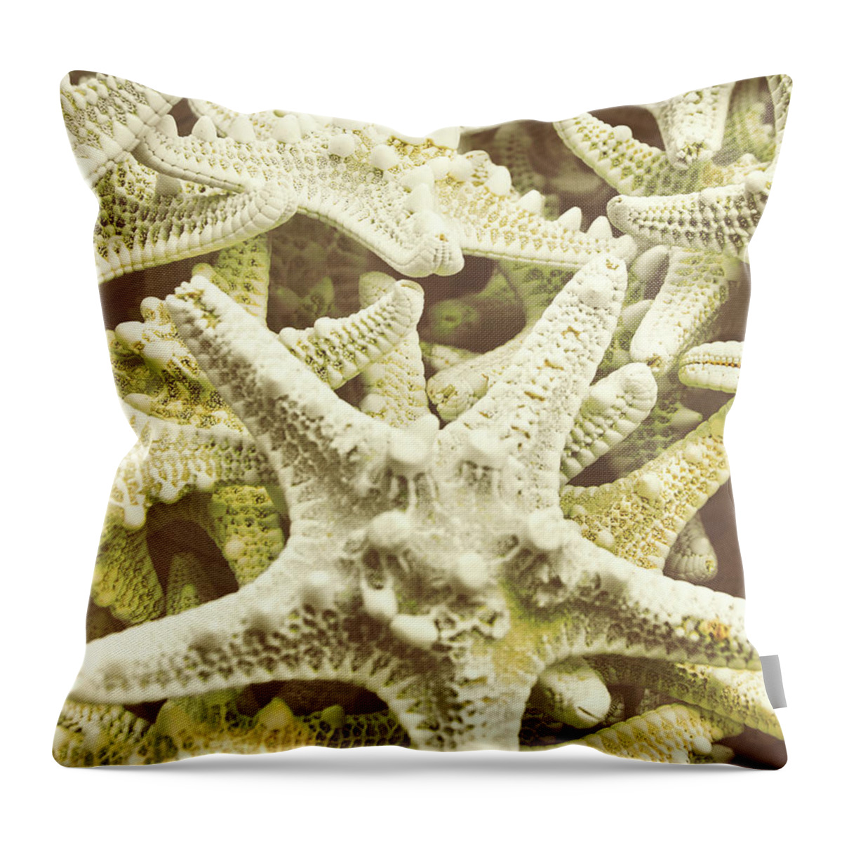 Angels Throw Pillow featuring the photograph Salt Water Stars by JAMART Photography