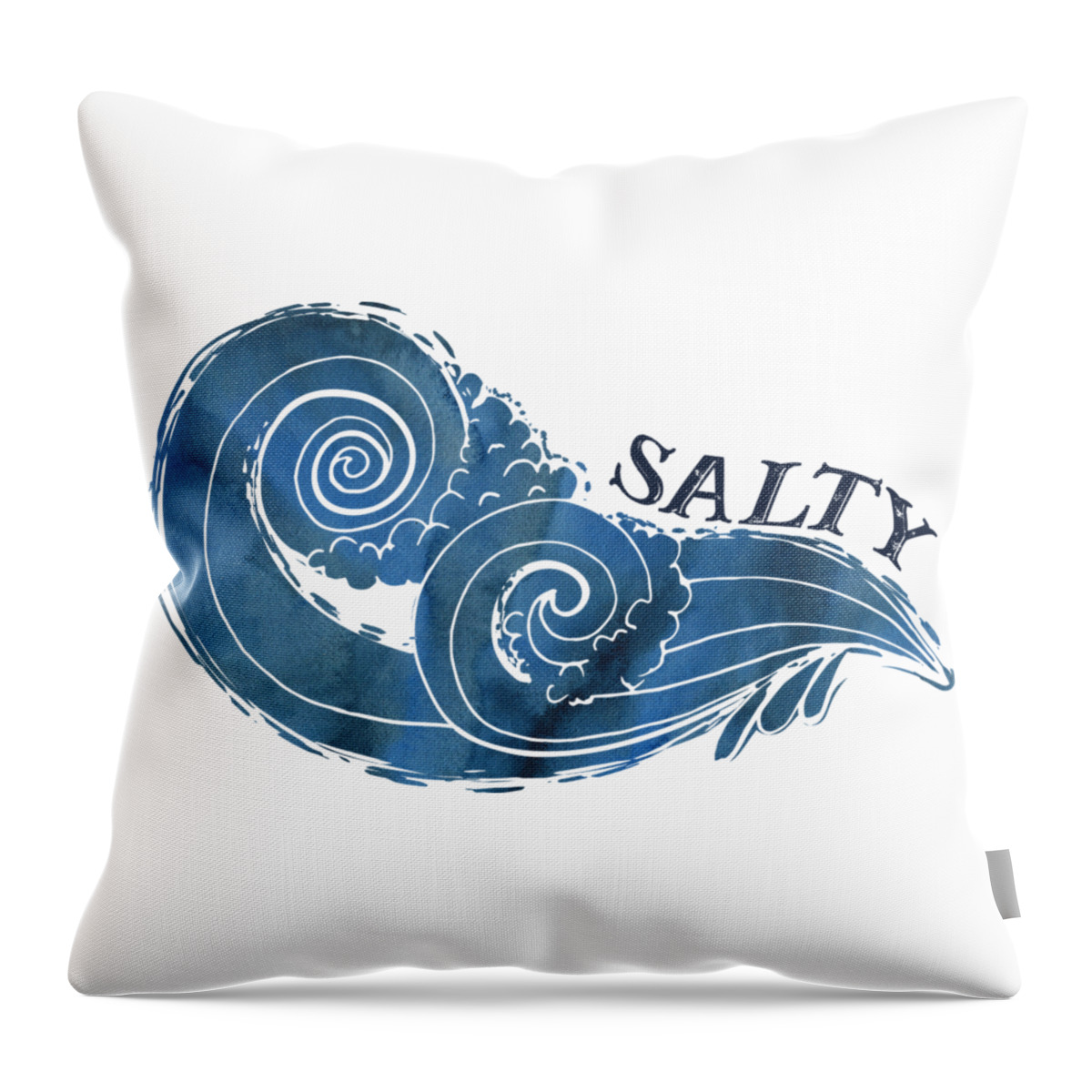 Salty Throw Pillow featuring the photograph Salty by Heather Applegate