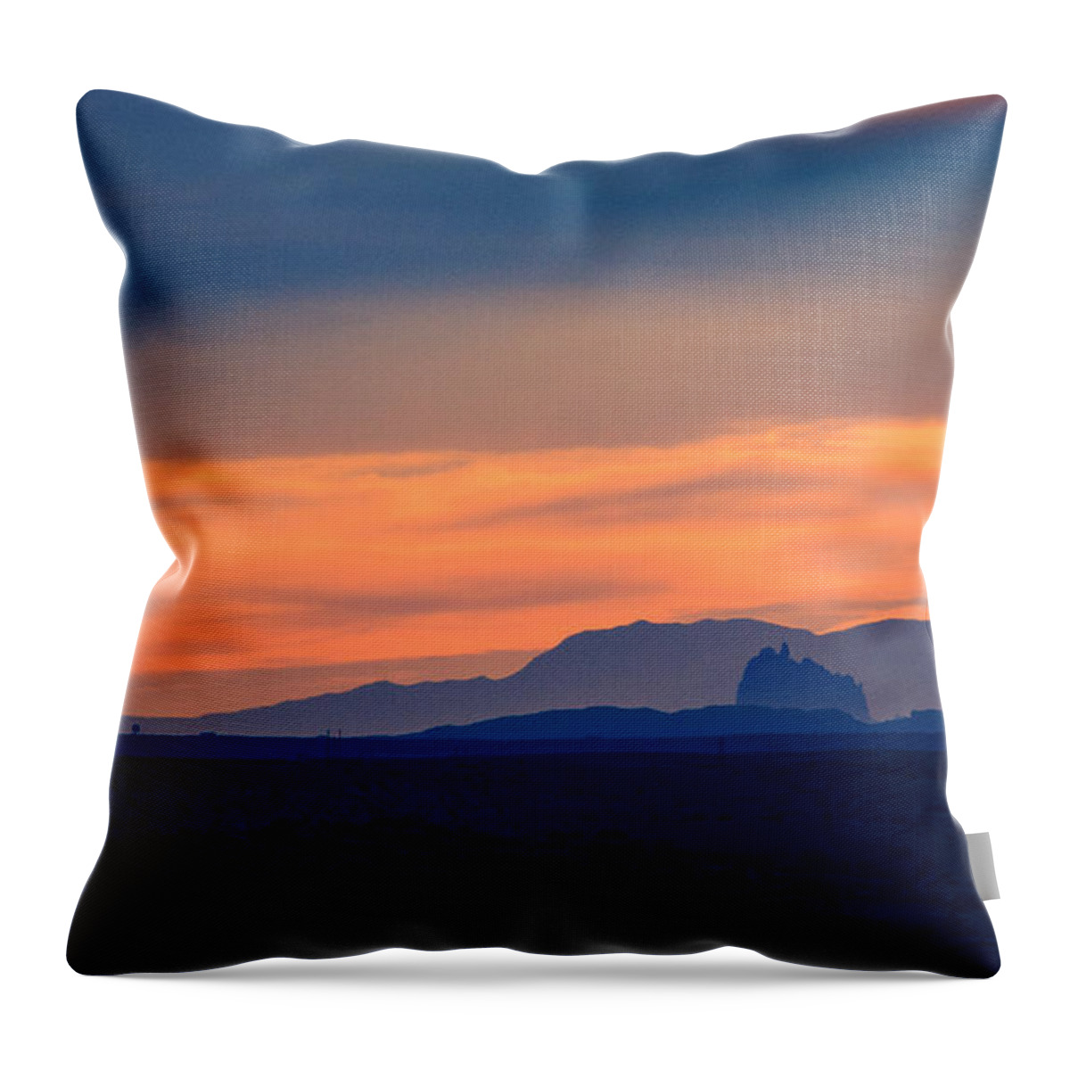 Sunset Throw Pillow featuring the photograph San Juan Basin Skyline by Jonathan Thompson