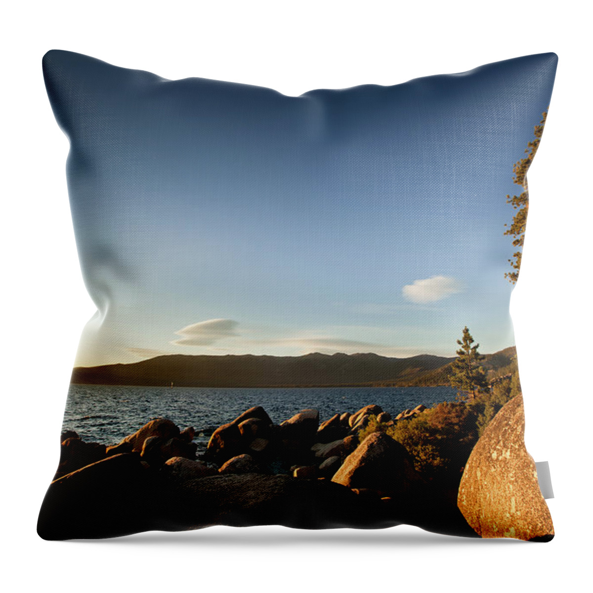 Lakeshore Throw Pillow featuring the photograph Sand Harbor State Beach, Lake Tahoe by Halbergman