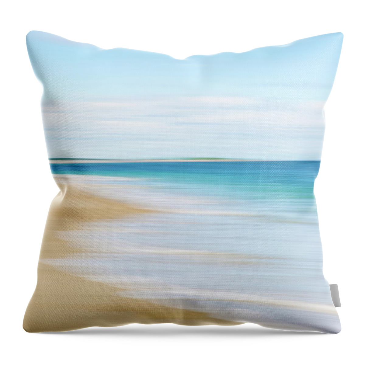 Scituate Throw Pillow featuring the photograph Sand Hills Summer Morning by Ann-Marie Rollo