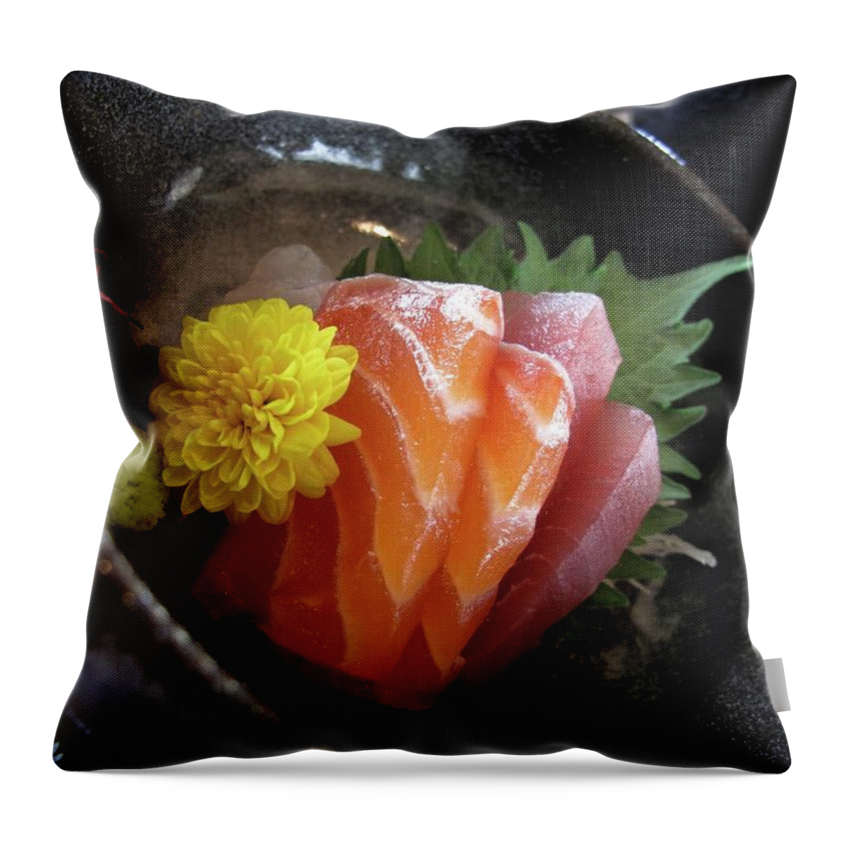Kyoto Prefecture Throw Pillow featuring the photograph Sashimi For Mi Mi by Josh Liba