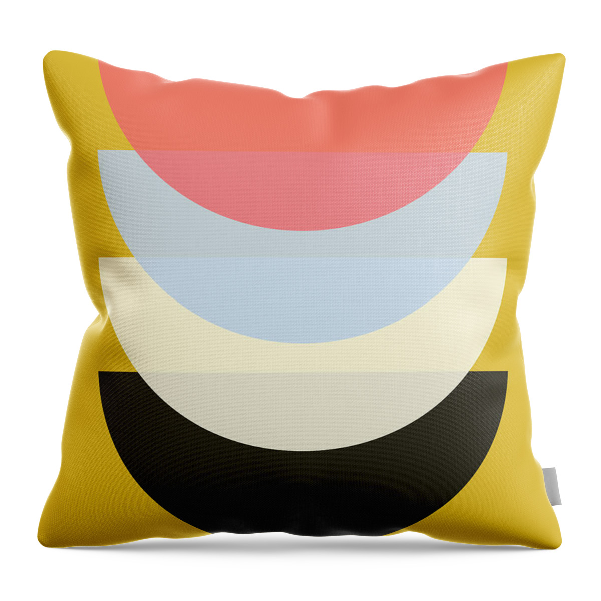 Nordic Throw Pillow featuring the digital art Scandinavian Bowls by Pati Photography