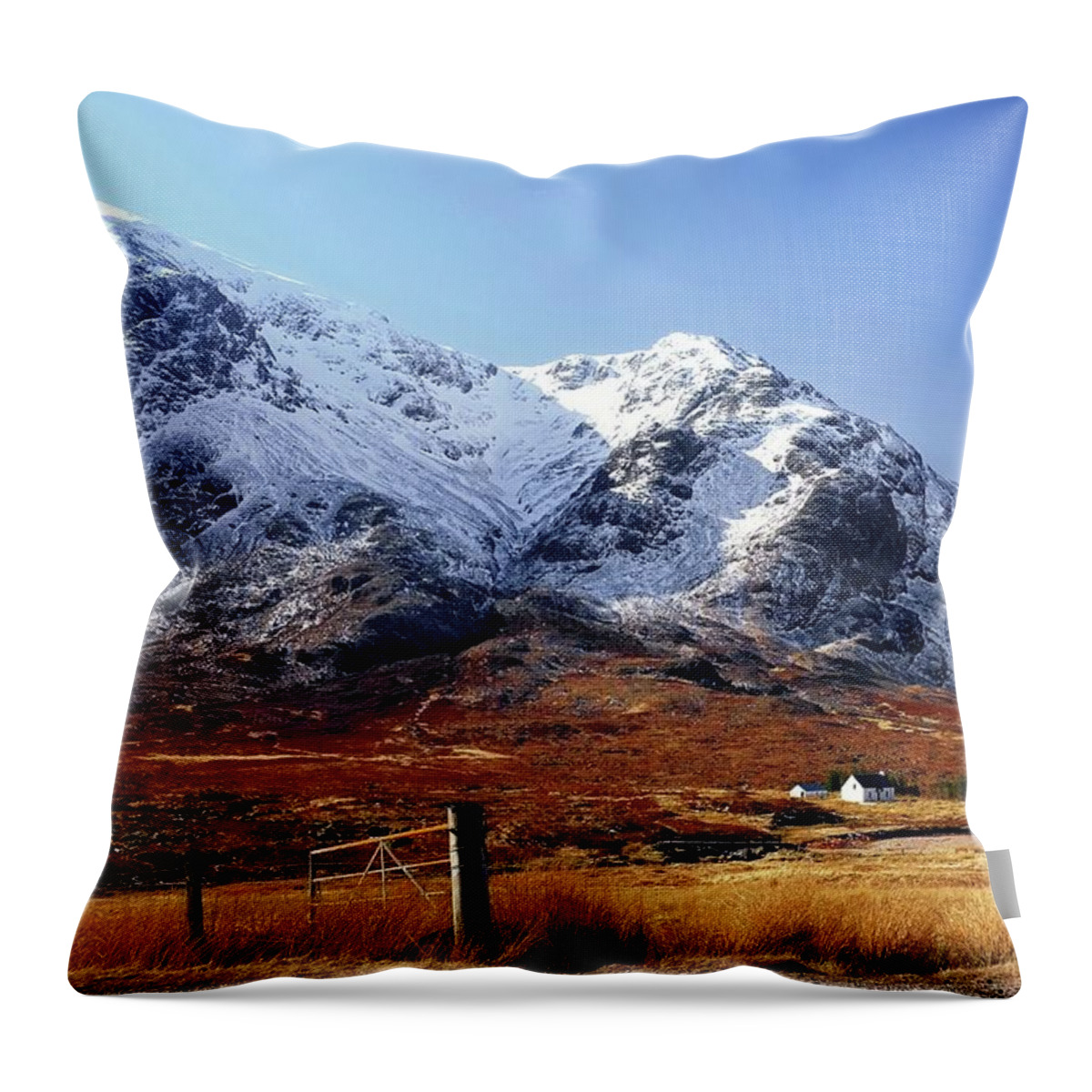 Tranquility Throw Pillow featuring the photograph Scottish Highlands by Andrew Lockie