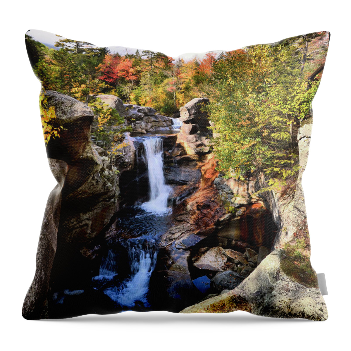 Screw Auger Falls Throw Pillow featuring the photograph Screw Auger Falls by Colleen Phaedra
