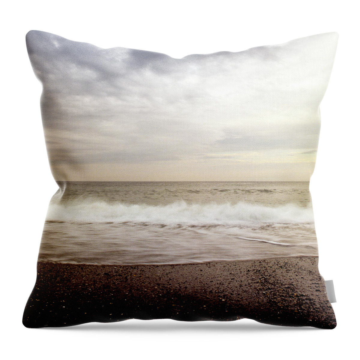 Scenics Throw Pillow featuring the photograph Seasacpe, Cornwall by Paul Cooklin