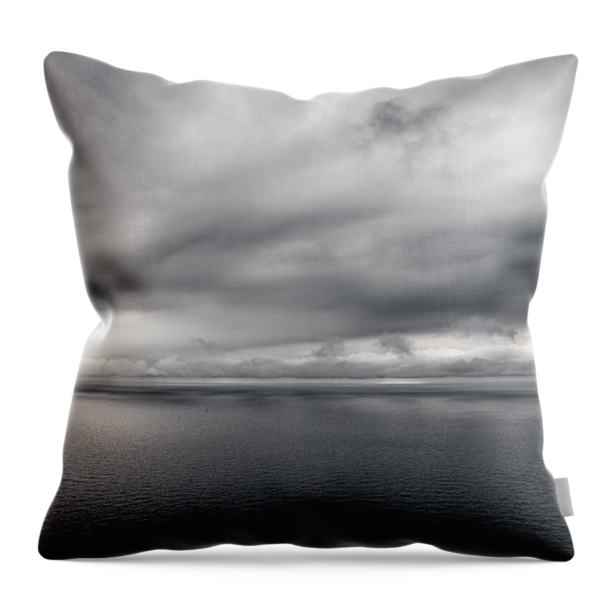 Tranquility Throw Pillow featuring the photograph Seascape France by Devon Strong