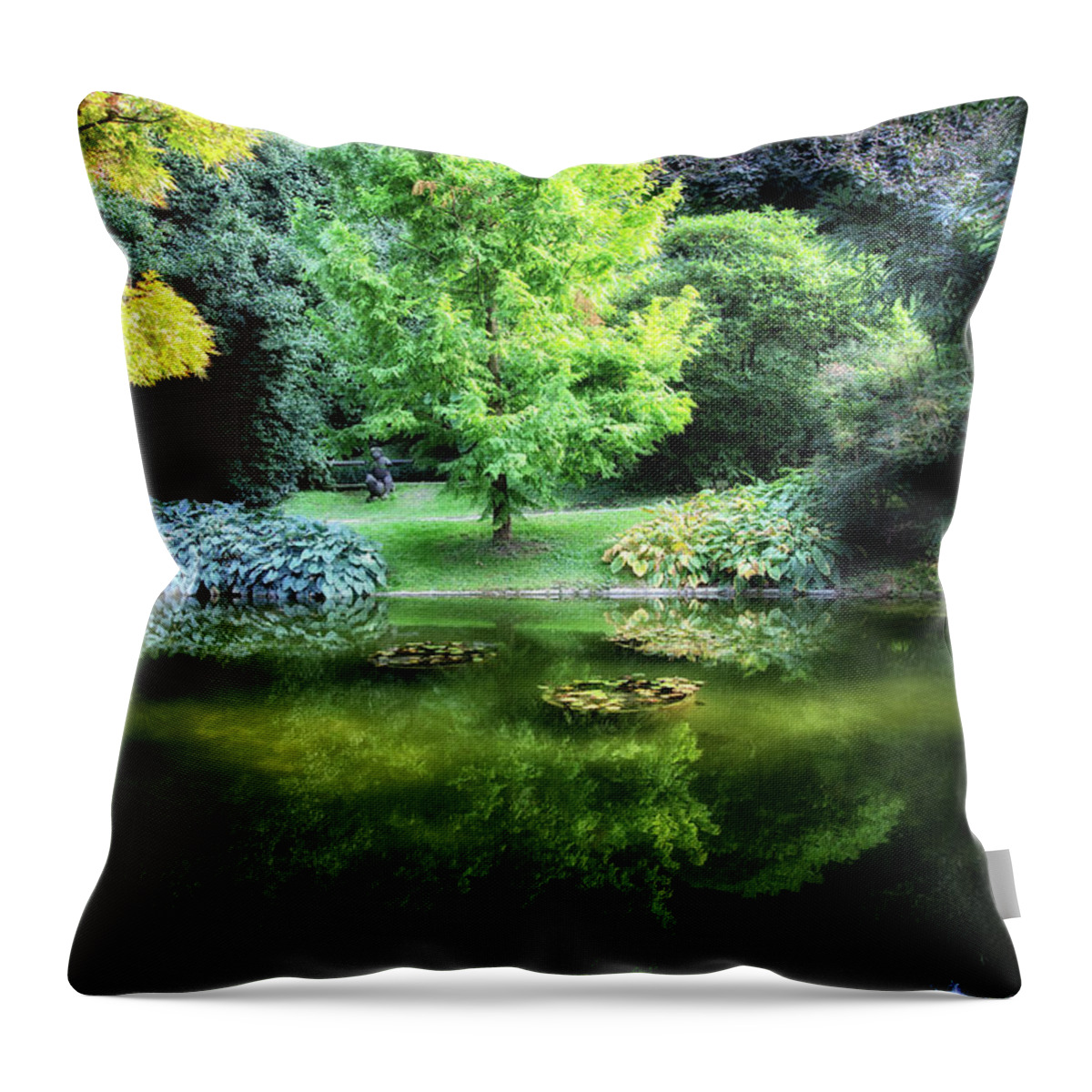 Garden Throw Pillow featuring the photograph Secret Garden by Raf Winterpacht