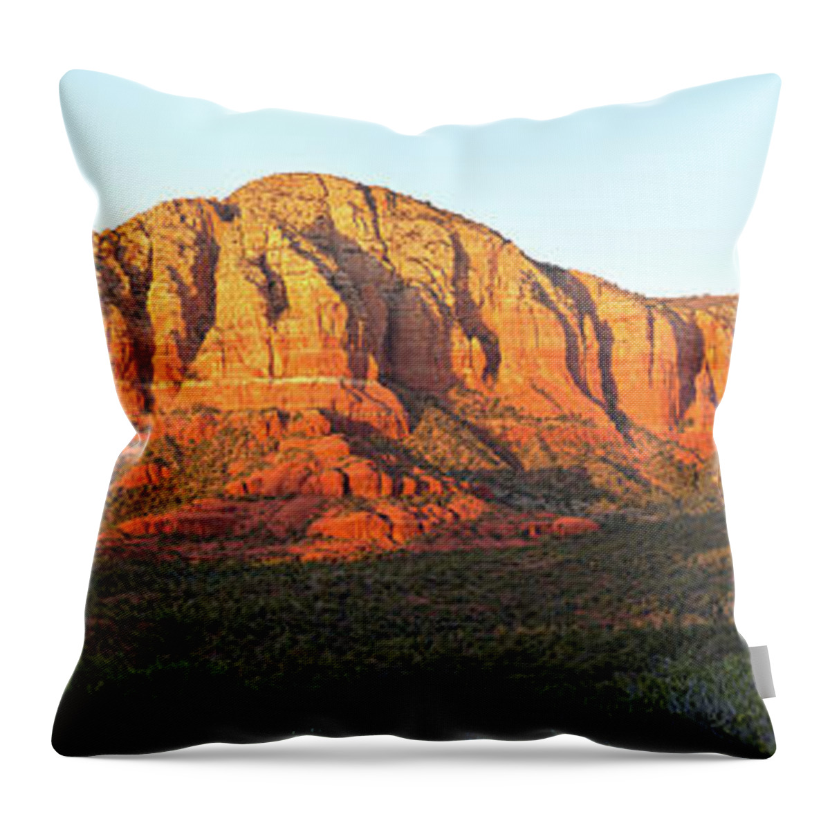 Scenics Throw Pillow featuring the photograph Sedona, Arizona, Red Rock Sunset by Picturelake