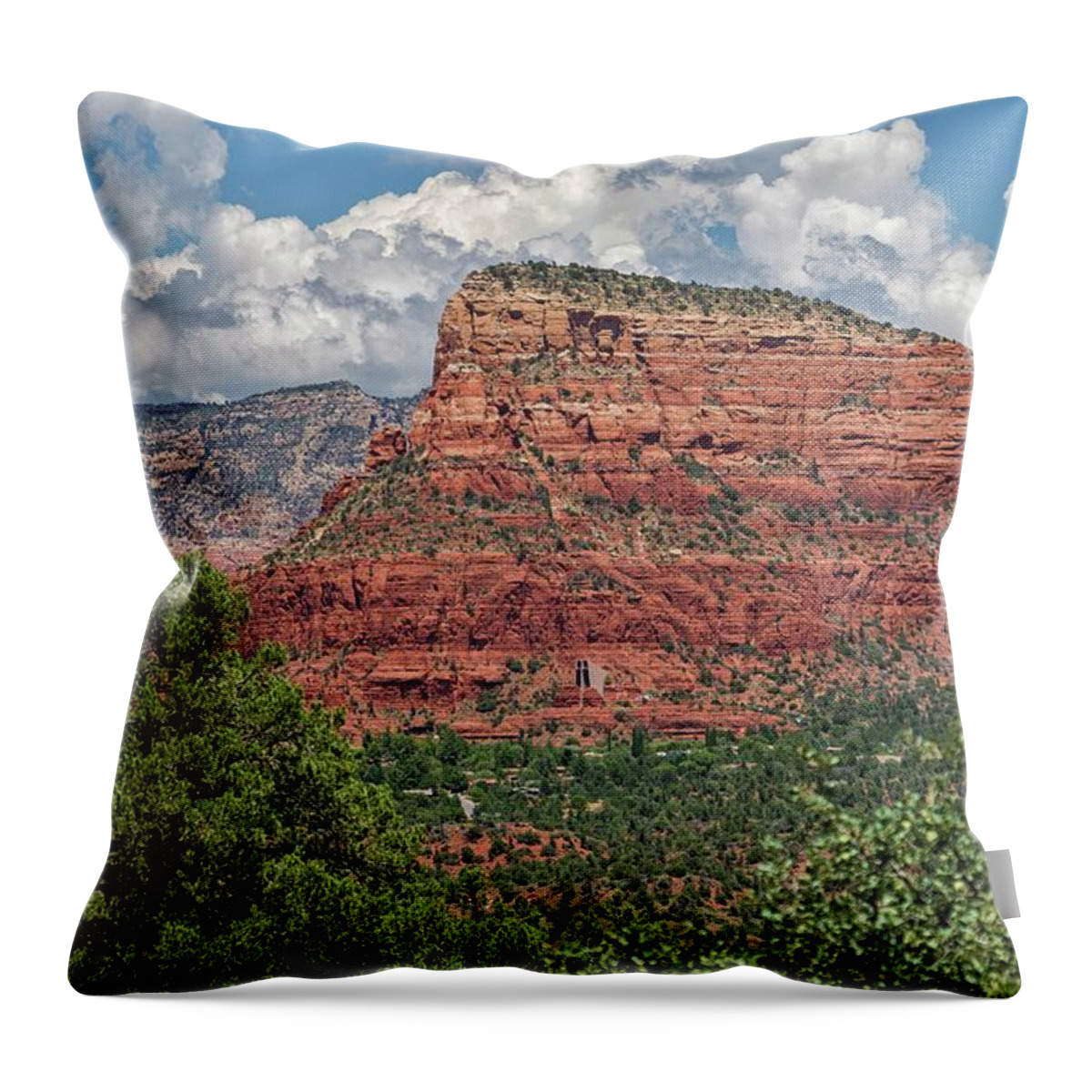 Arizona Throw Pillow featuring the photograph Sedona Red Rocks 3 by Marisa Geraghty Photography