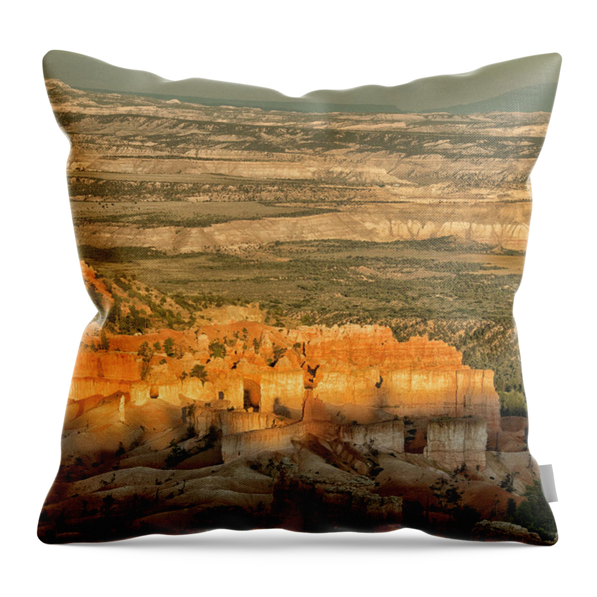 Summer Throw Pillow featuring the photograph Shadow Show at Bryce by Tom Kelly