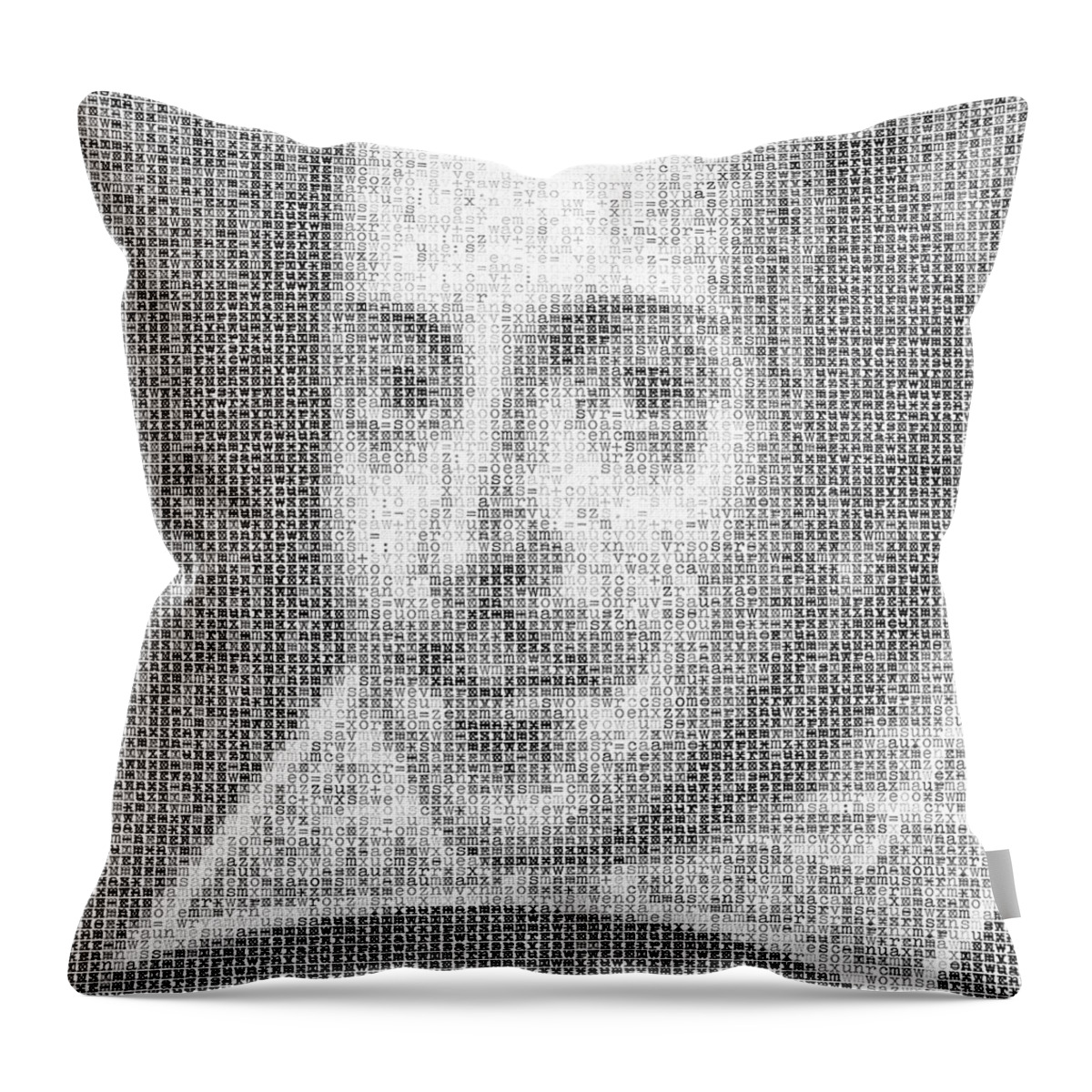 Shakespeare Throw Pillow featuring the digital art Shakespeare Typewriter Art 80 by Hakon Soreide