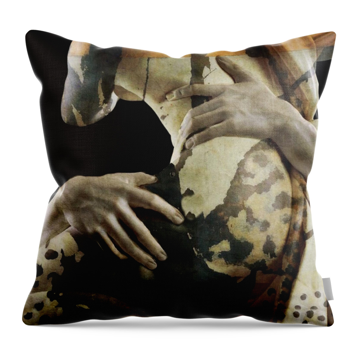 Love Throw Pillow featuring the digital art She by Paul Lovering