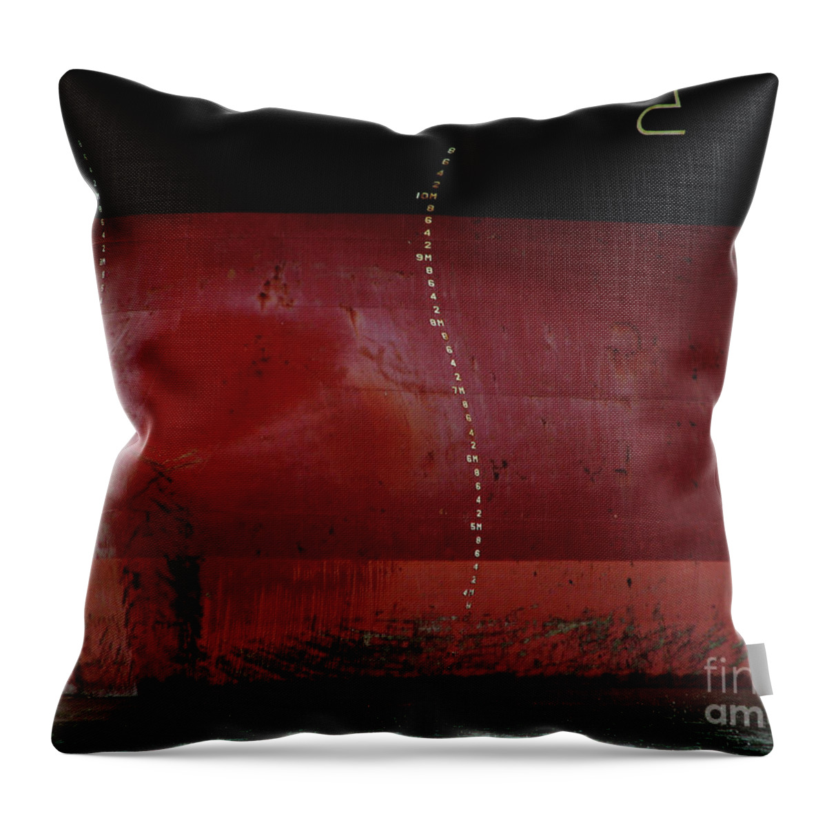 Ships Throw Pillow featuring the photograph Ship 3 on the Columbia River by Rich Collins
