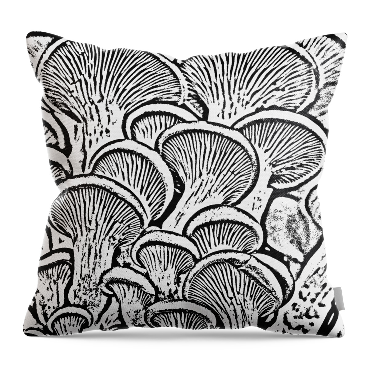 Mushroom Throw Pillow featuring the photograph Shroom Zoom by Tom Vaughan