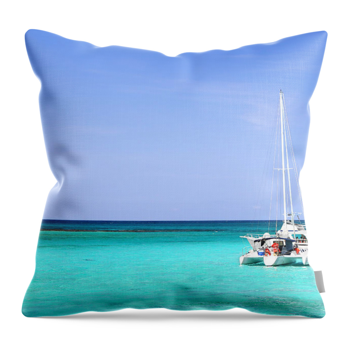 Sailboat Throw Pillow featuring the photograph Simply Beautiful by Vasko