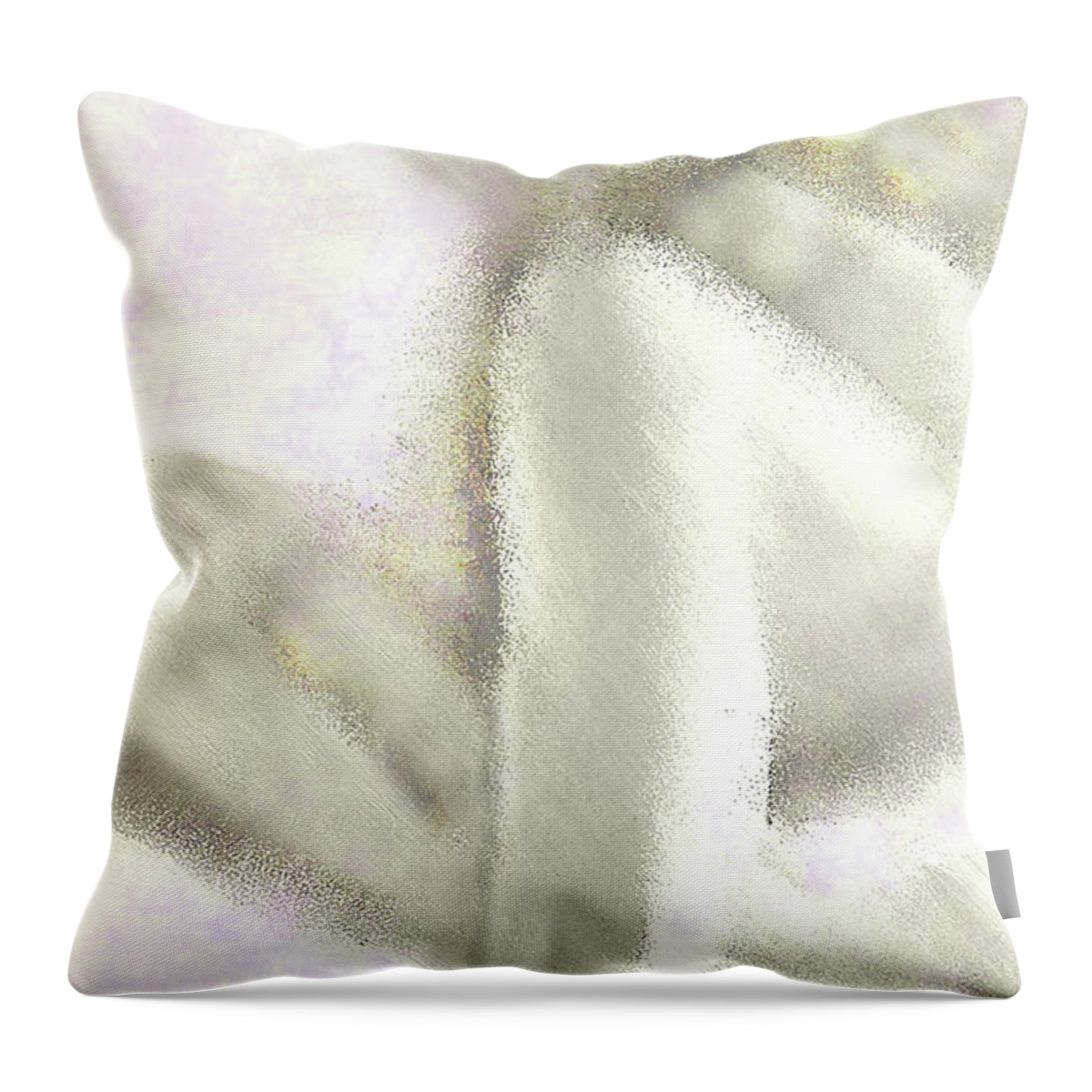 Nude Throw Pillow featuring the digital art Sitting Nude by Jeff Breiman