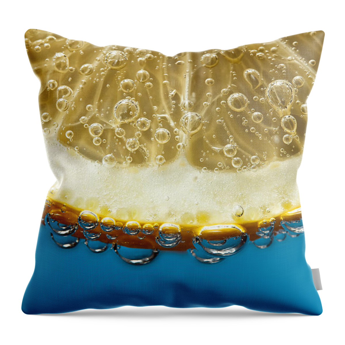 Purity Throw Pillow featuring the photograph Slice, No Ice by Image By Paul Mason