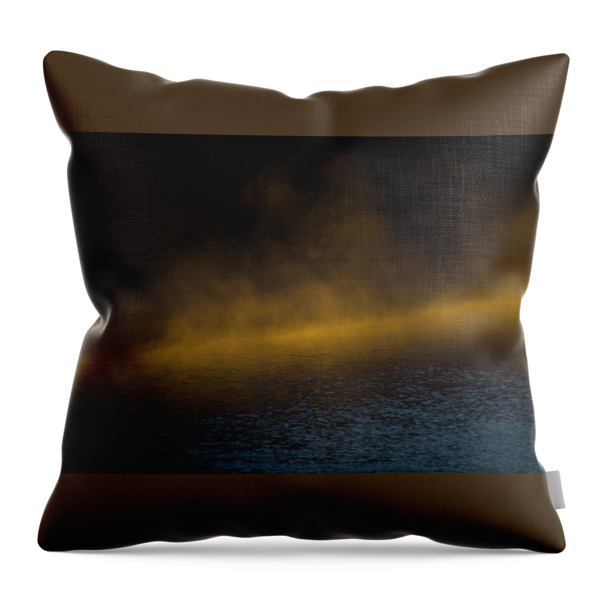 Smoke Throw Pillow featuring the photograph Smoke on the Water by Patrick Nowotny
