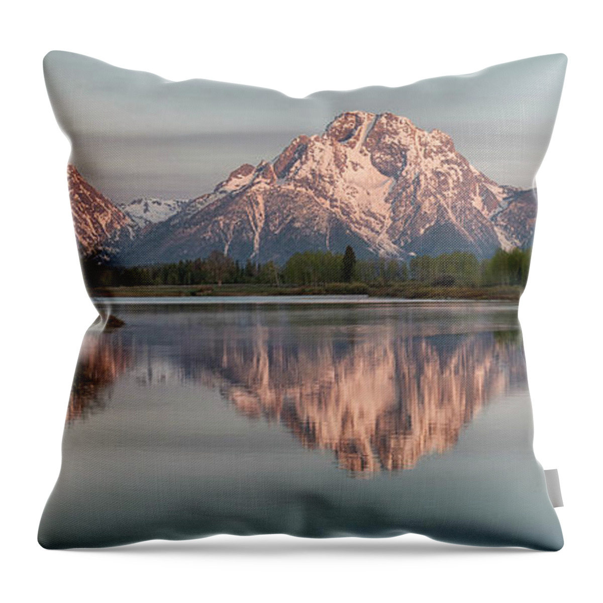 Scenics Throw Pillow featuring the photograph Snake River Sunrise by Dbushue Photography