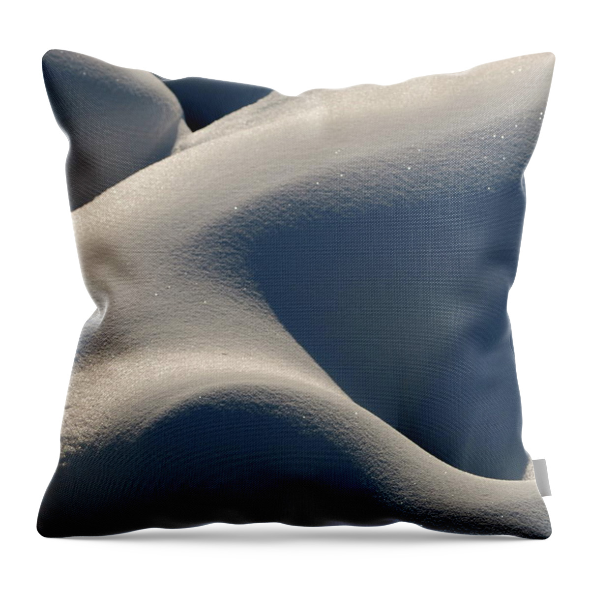 Snow Throw Pillow featuring the photograph Snow Texture by Yattiworld